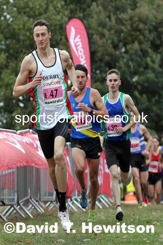 Senior mens 2021 National Cross Country Relays, Berry Hill Park, Mansfield. Photo: David T. Hewitson/Sports for All Pics